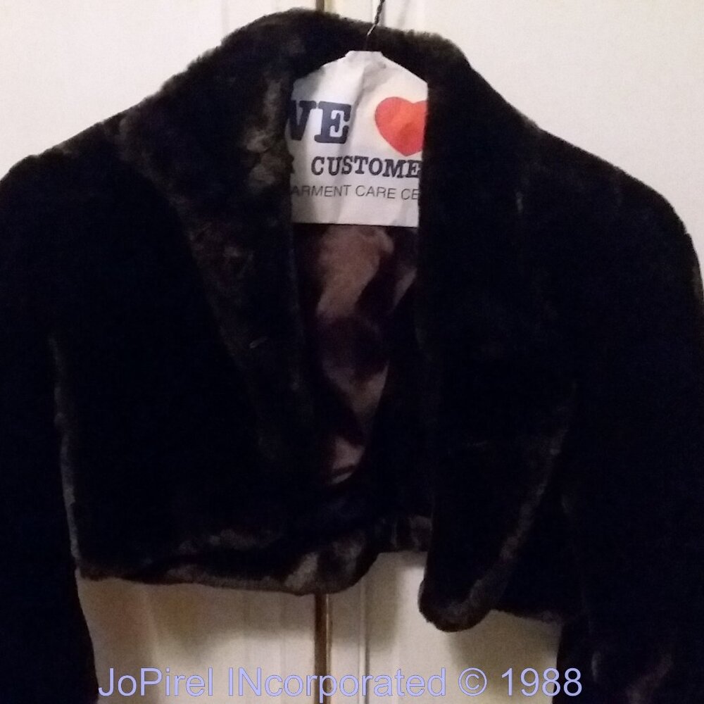 Xhilaration Brown Bear Faux Fur Short Top Crop Evening Designer Jacket